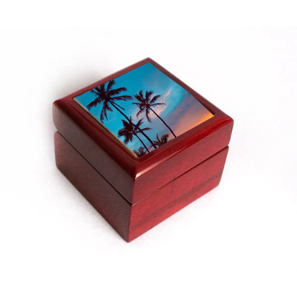 Tropical Wedding Ring Boxes — Beach Hut Decor collection