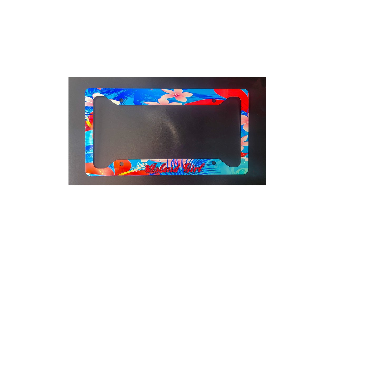 Island Girl Tropical License Plate Cover image 0