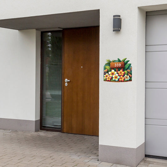 Cutomised Tropical House Address Sign image 0