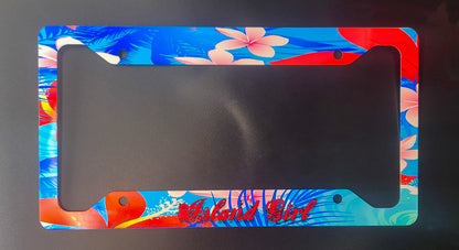 Island Girl Tropical License Plate Cover image 1