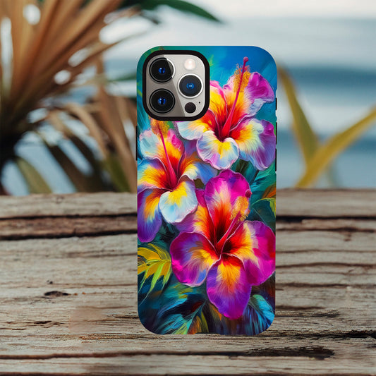 Hibiscus Bloom Phone Case - Vibrant tropical hibiscus flower design for iPhone 1 image 0