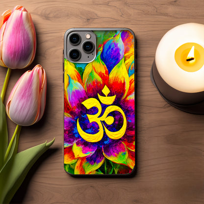 Om Harmony Bloom phone Case Cover for Iphone and Samsung image 0