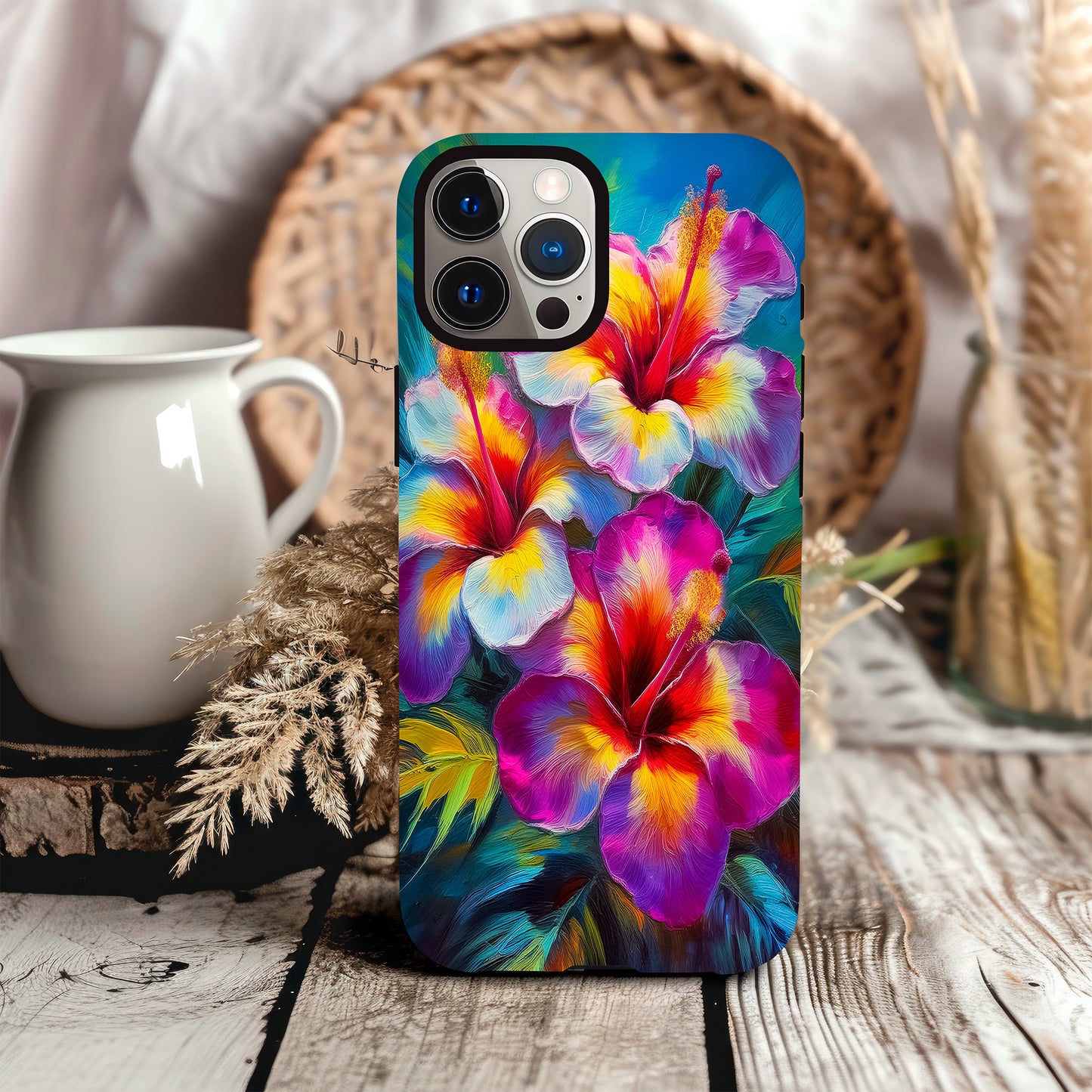 Hibiscus Bloom Phone Case - Vibrant tropical hibiscus flower design for iPhone 1 image 3