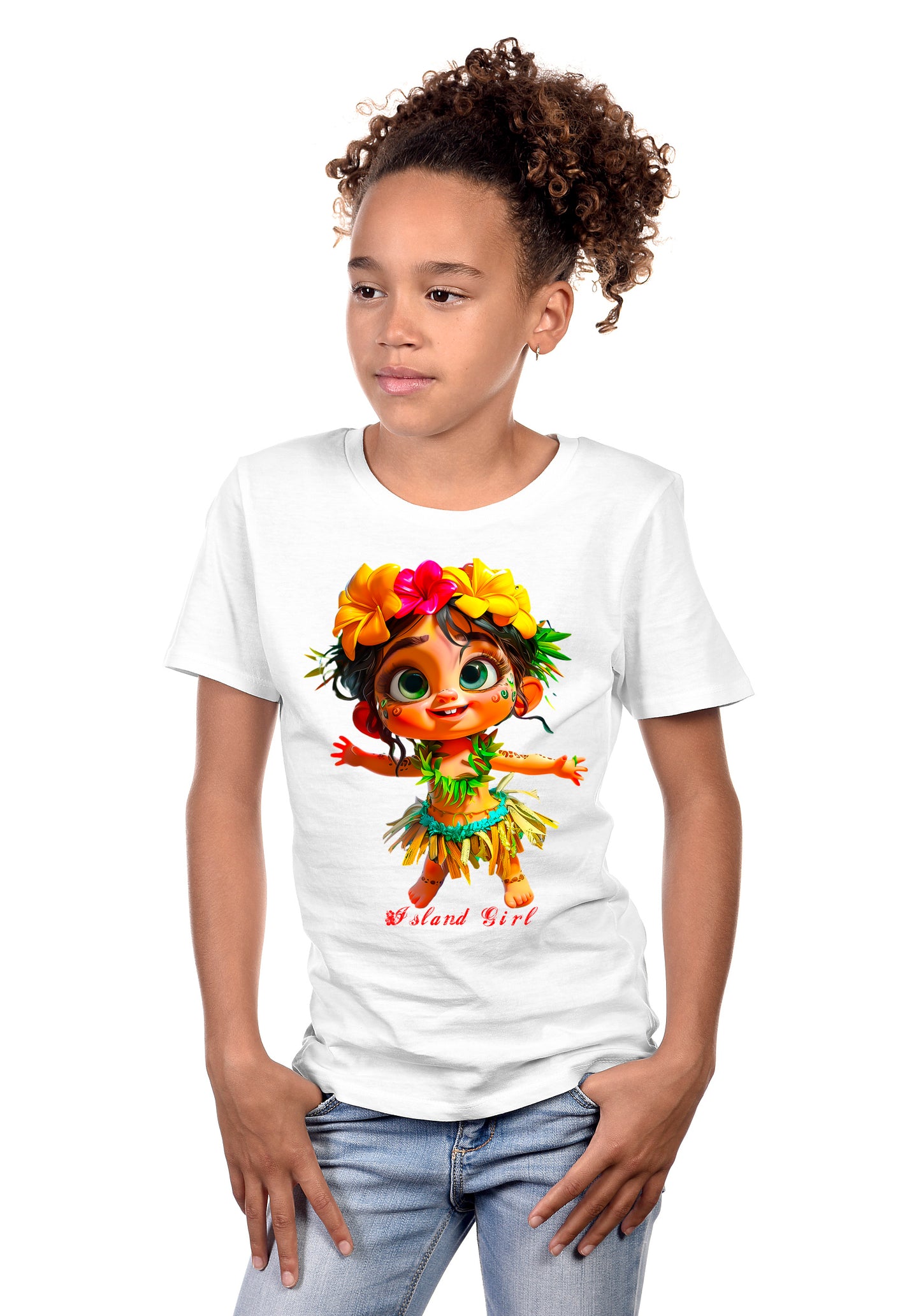 Unleash the Island Spirit with Our 'Island Girl' T-Shirt 🌴🌺✨ image 1