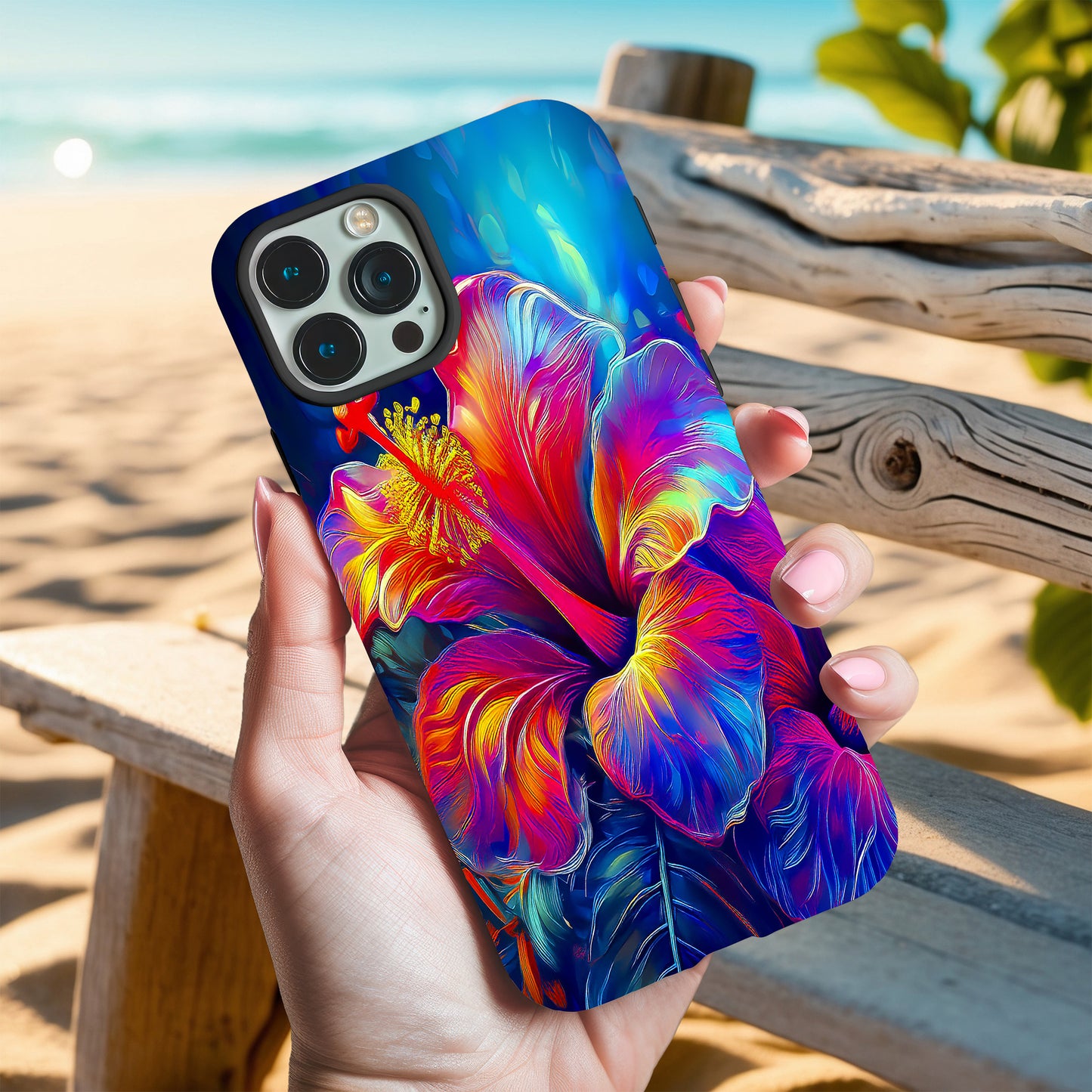 Tropical Hibiscus iPhone and Samsung Phone Cases image 2