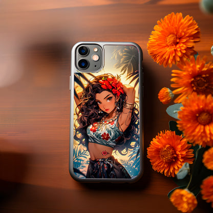Bad Hula Girl Phone case for Iphone 11-15 Samsung S20-S24 image 0