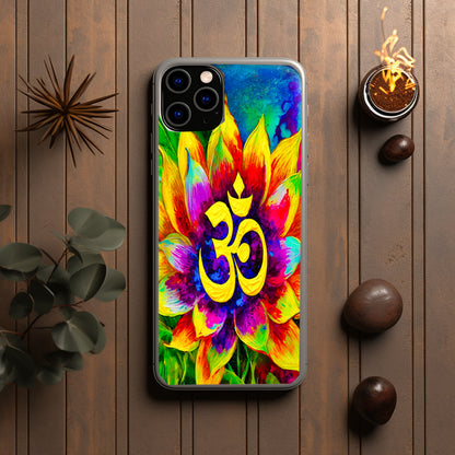 Om Harmony Bloom phone Case Cover for Iphone and Samsung image 2