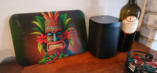 Tiki Glass  Cutting Cutting Board image 0