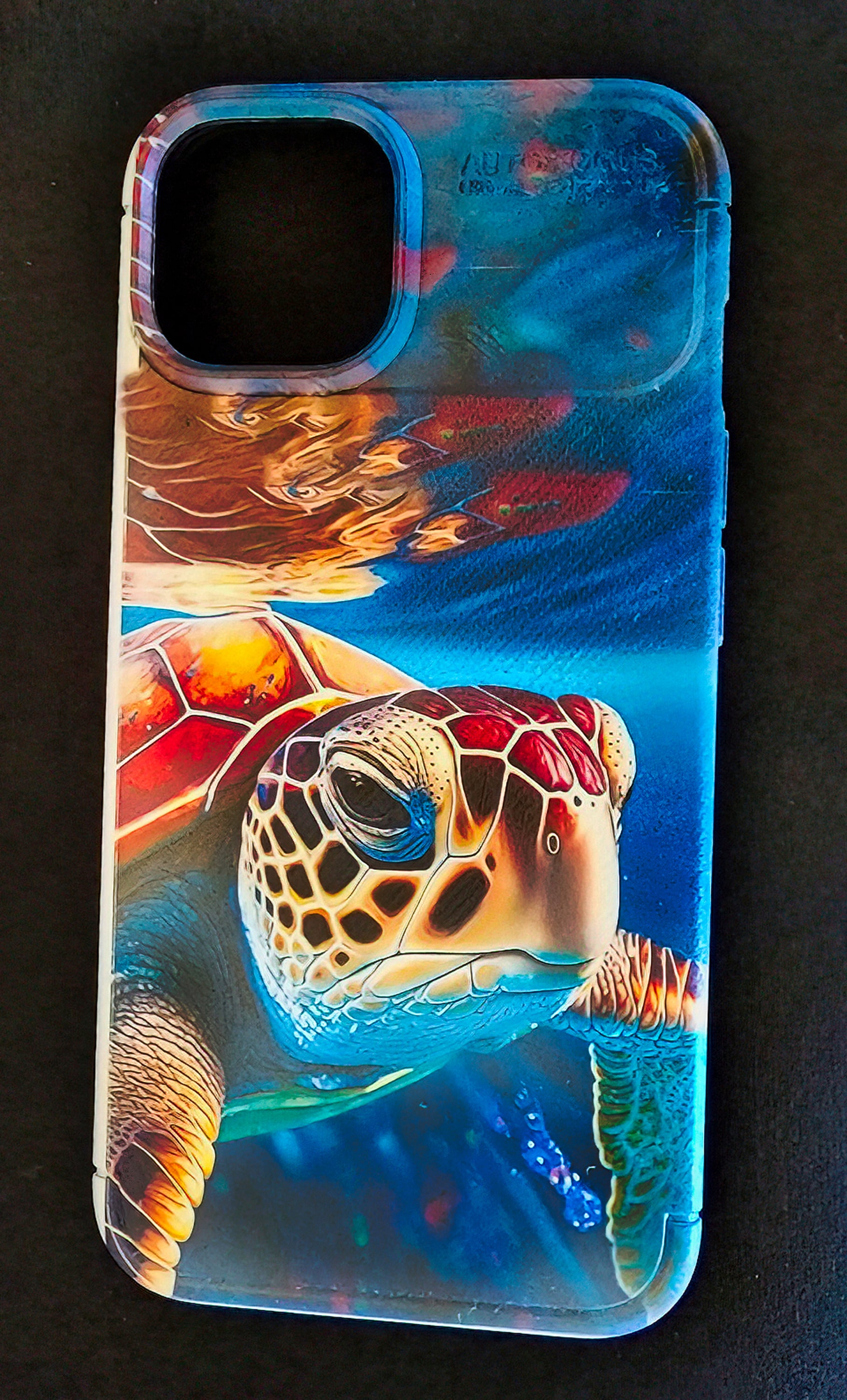 Red Sea Turtle Iphone Case Cover image 0