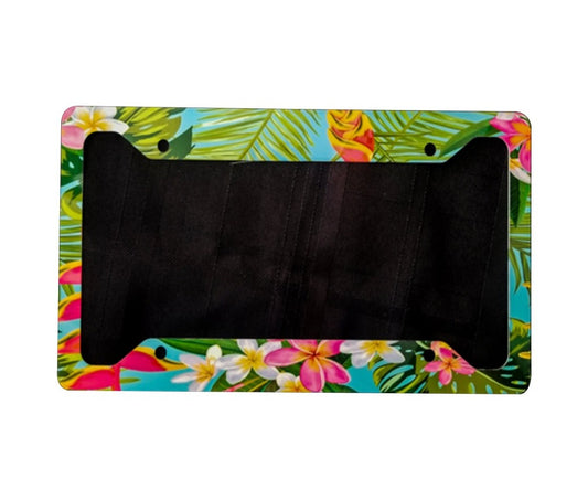 Plumeria Tropical License Plate Cover image 0