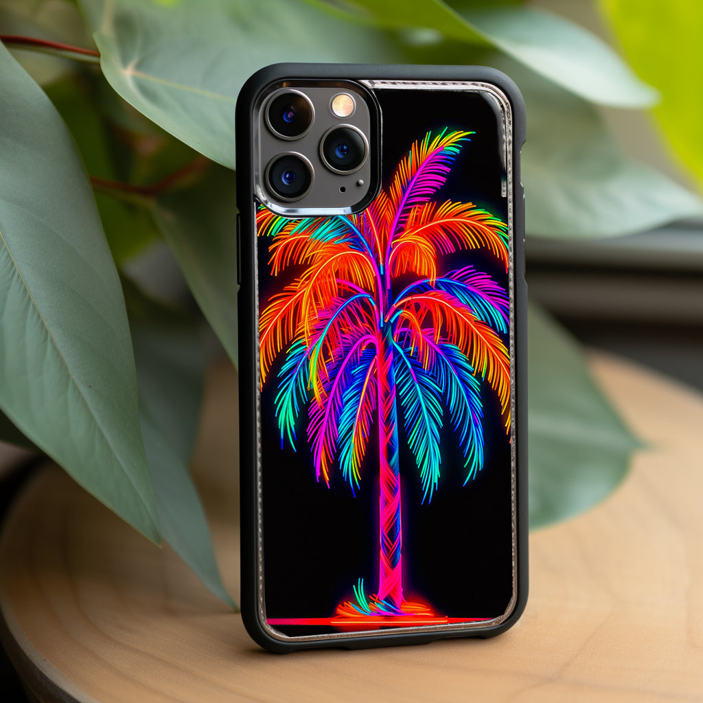 Neon Palm Tree Phone Case image 2