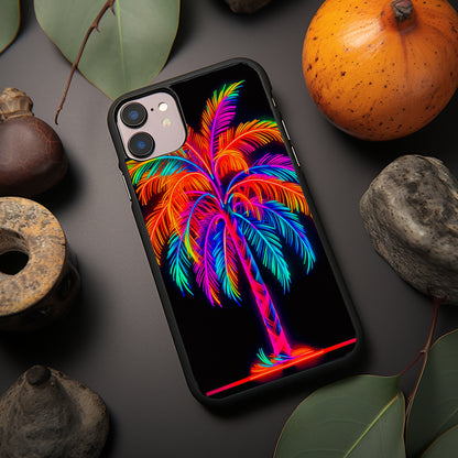 Neon Palm Tree Phone Case image 1