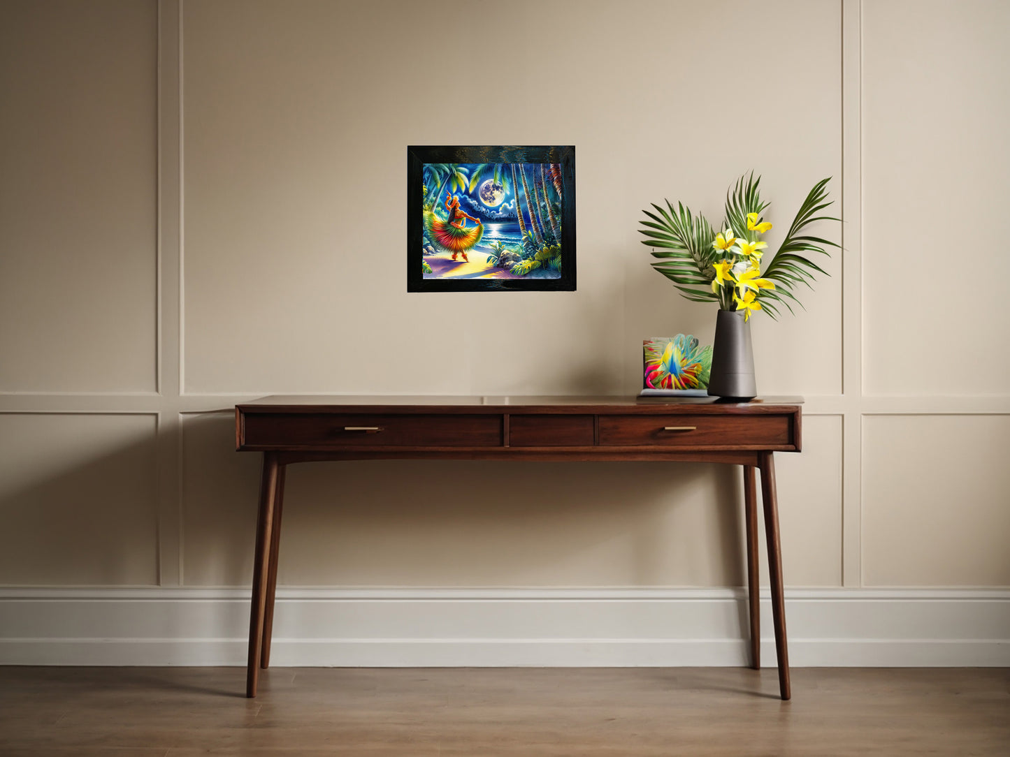 Moon Dance Framed Ceramic Tile Artwork  & Canvas Prints image 1