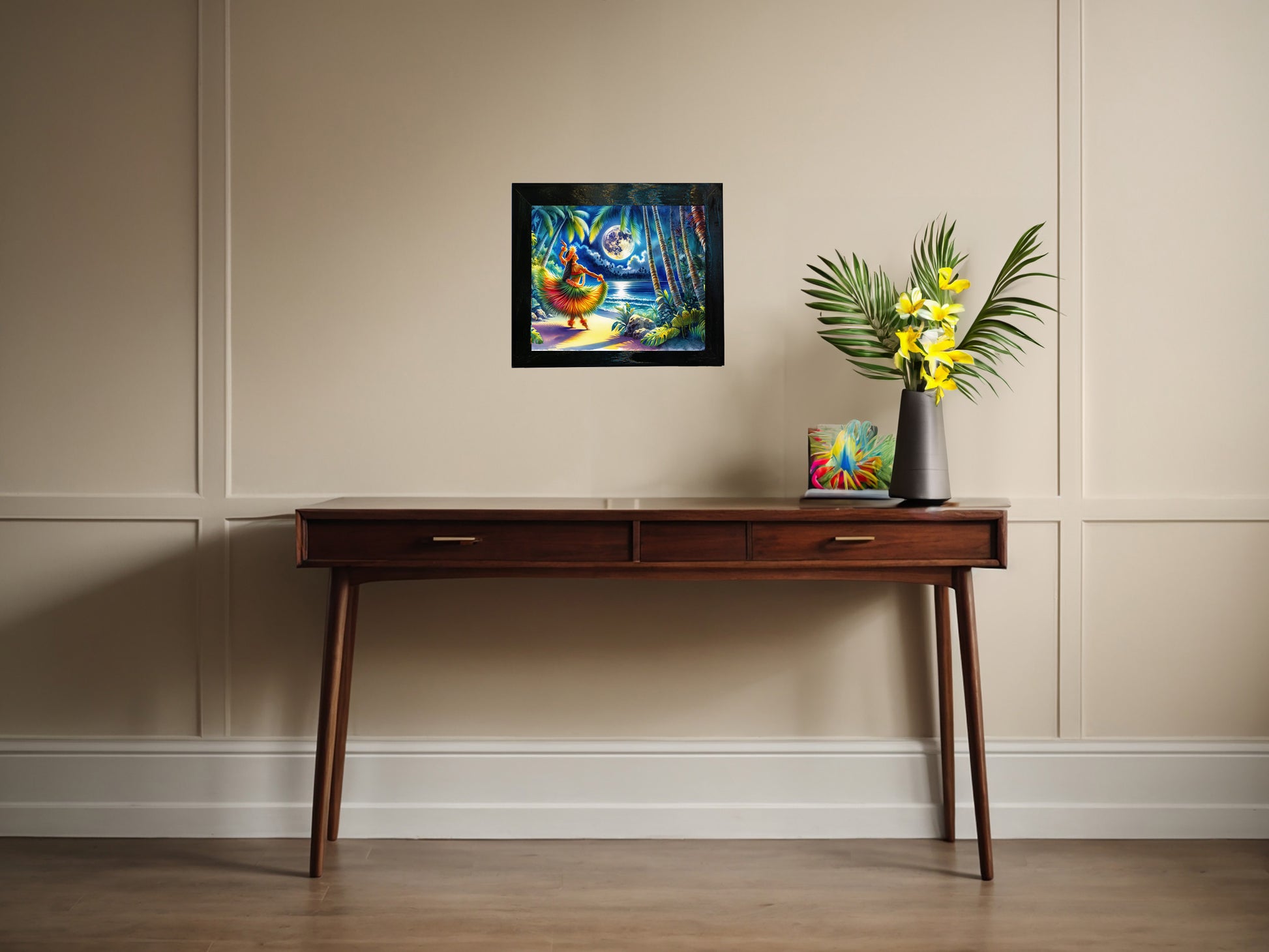 Moon Dance Framed Ceramic Tile Artwork  & Canvas Prints image 1