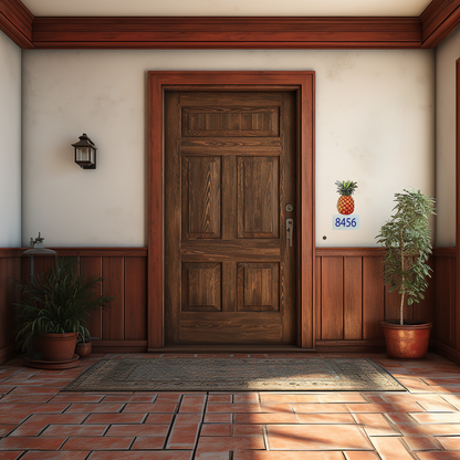 Pineapple Acrylic Home Address Sign image 1