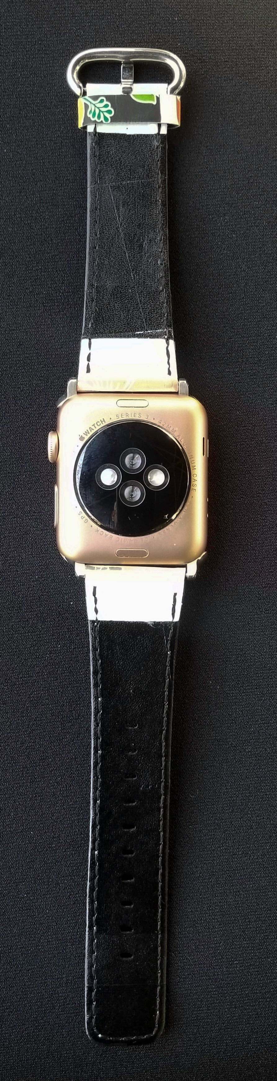 Red Plumeria Flower - Hawaiian Apple Watch Band image 2