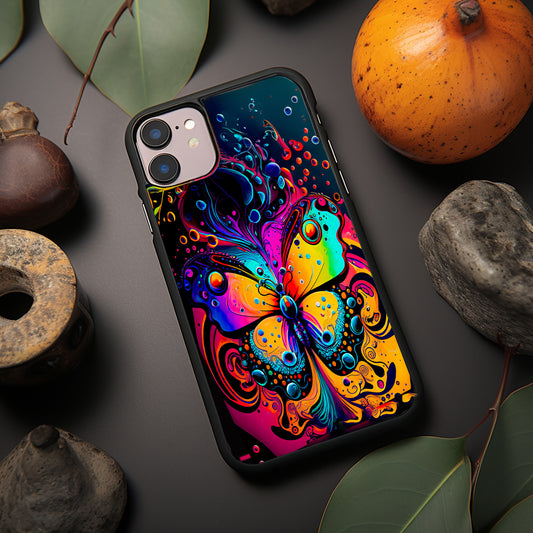 Colorful Butterfly Phone Case Cover Iphone 11-15 Samsung S20-S24 image 0
