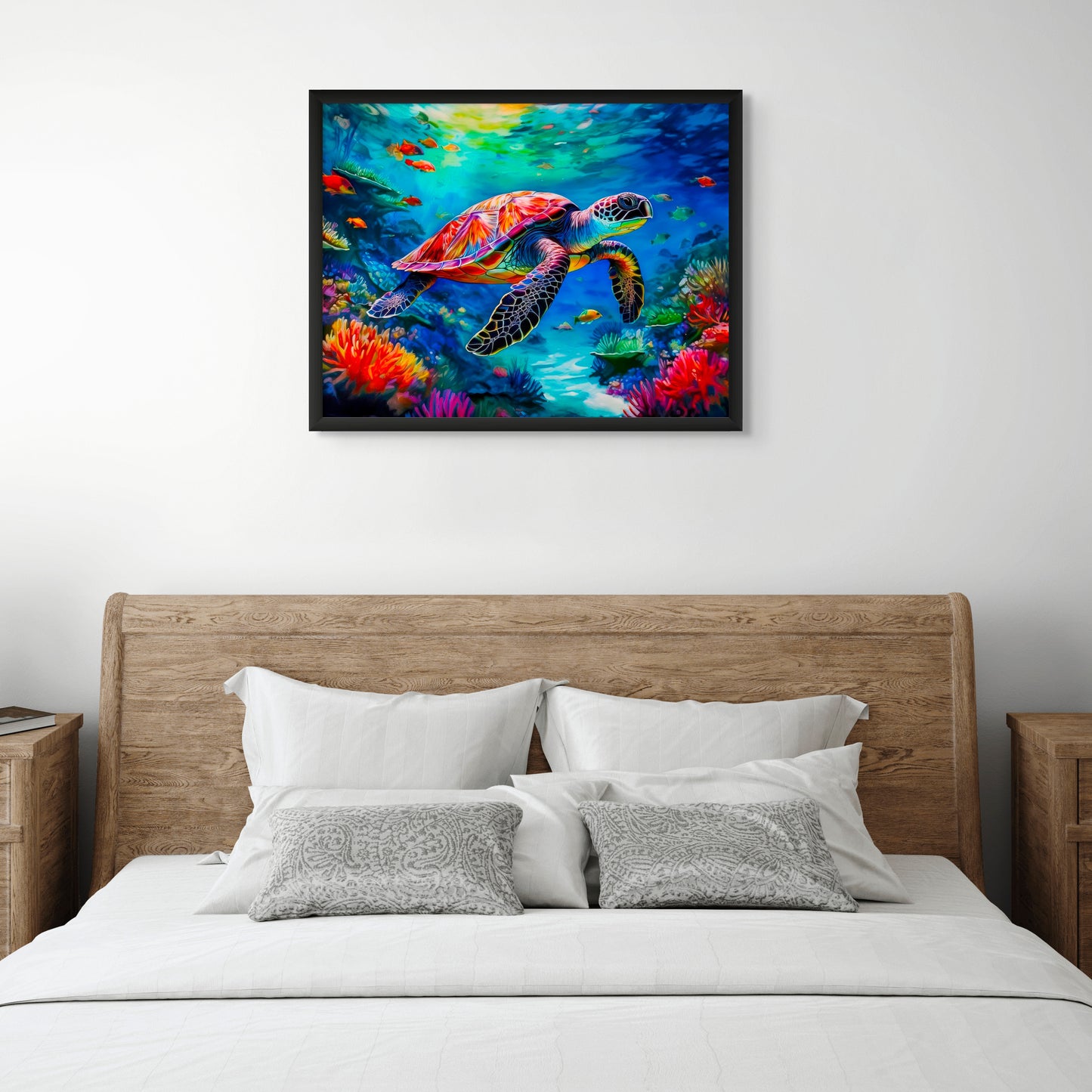 Tropical Oasis: Red Sea Turtle among the Coral Reef image 0