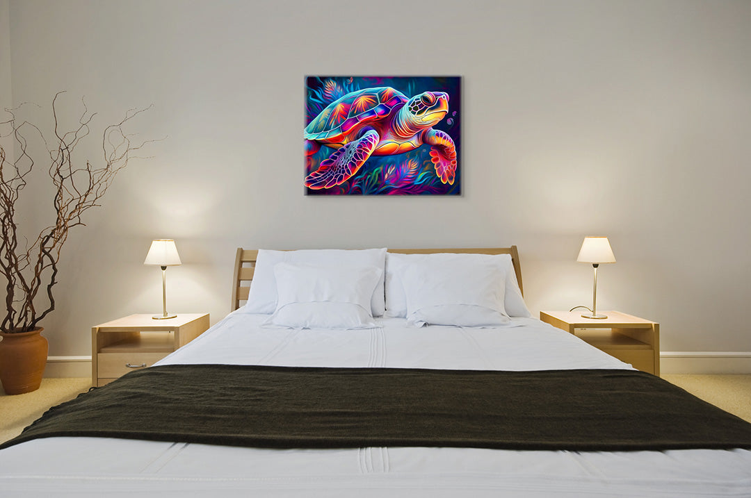 Tropical Turtle Wall Art image 2