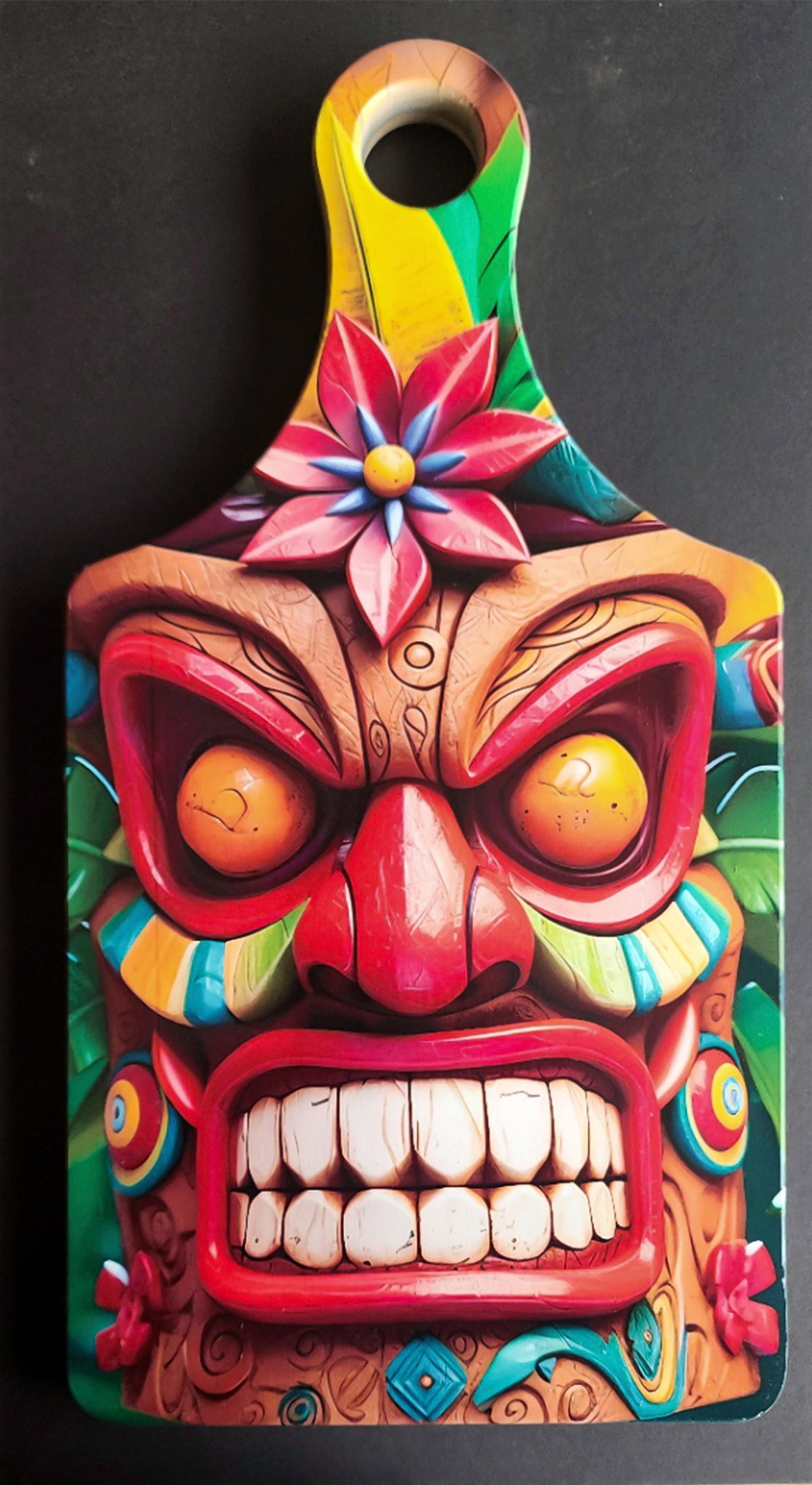 Bamboo Tiki Cutting Board image 1