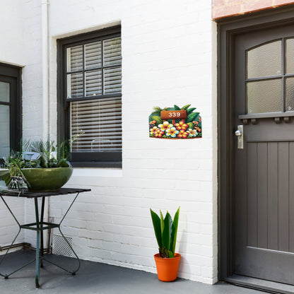 Cutomised Tropical House Address Sign image 2