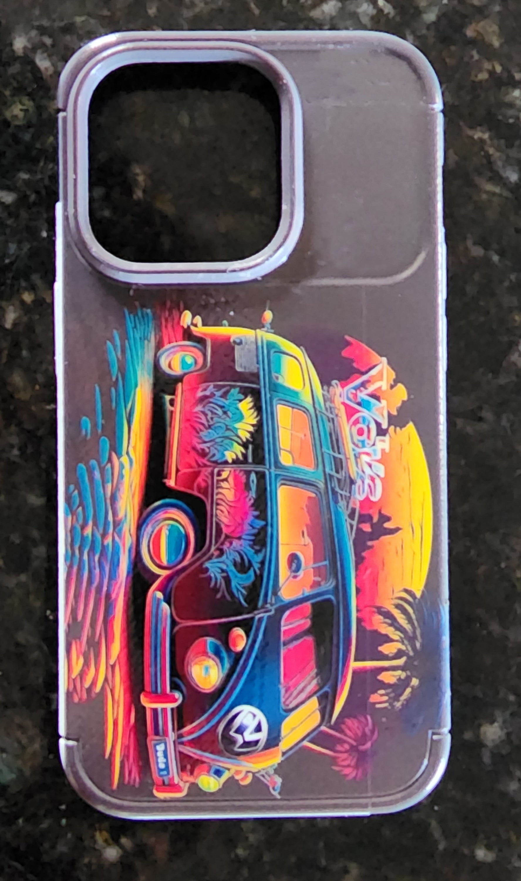Dude 1 VW Bus on the Beach Iphone Case 11-15 Series Samsung S20-S24 image 0