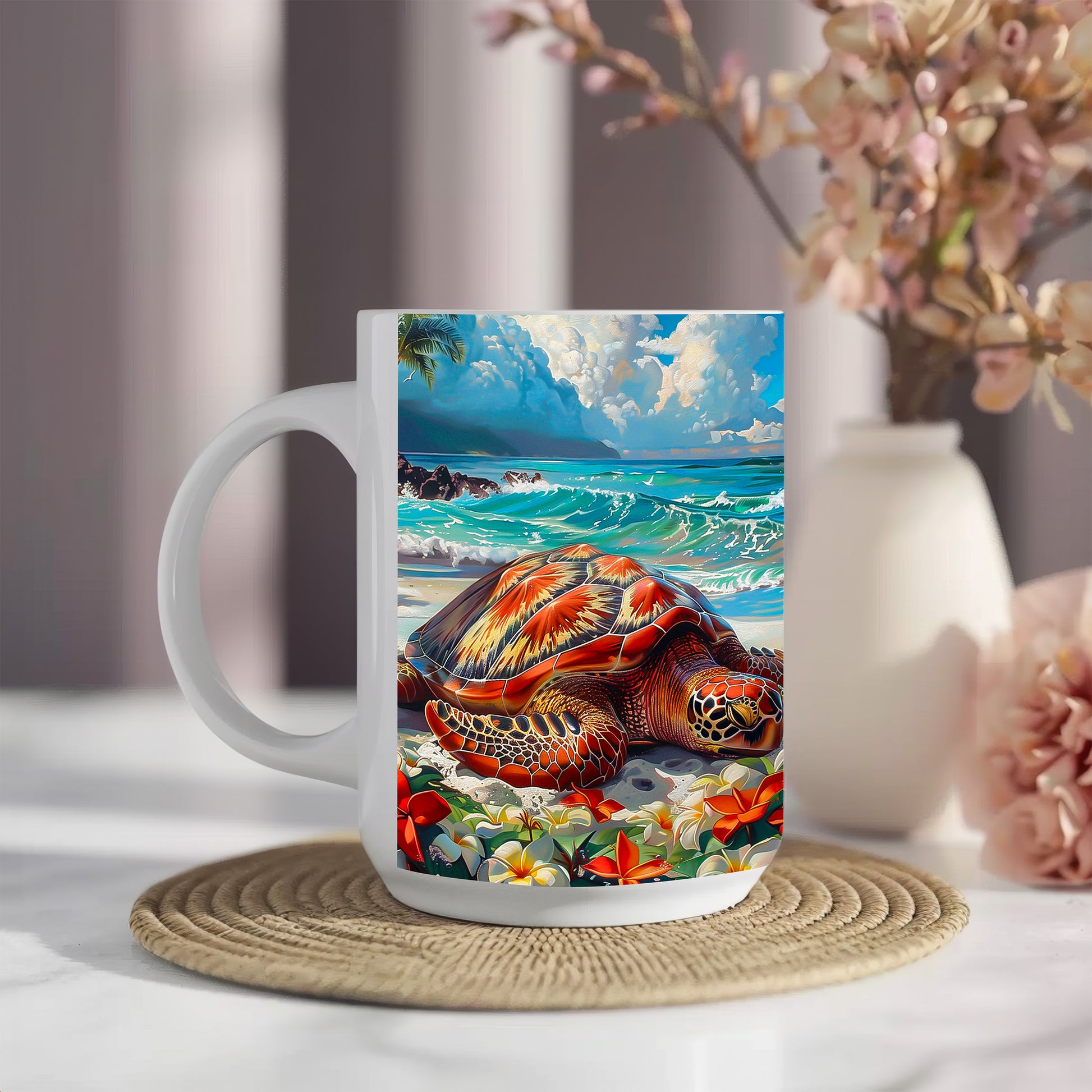 Sleeping Turtle Beach Mug image 1
