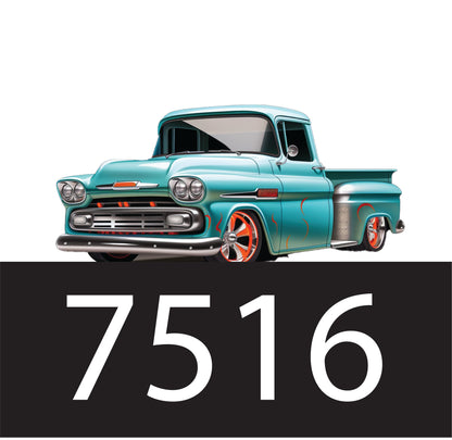 Vintage '59 Chevy Apache Truck Custom Address Sign image 2