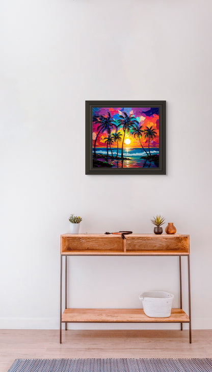 Maui Palms Sunset on Gallery Wrap Canvas Print image 2
