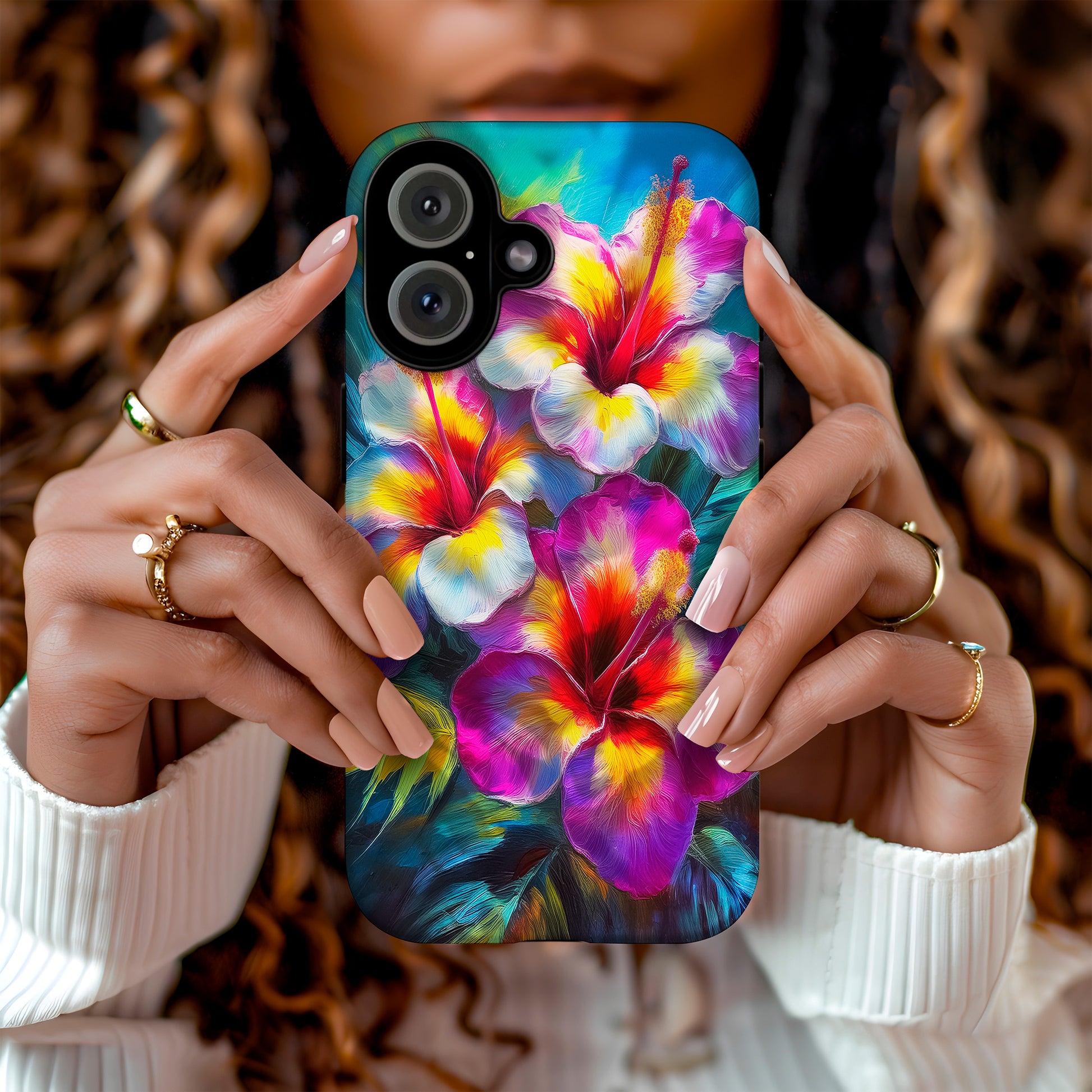 Hibiscus Bloom Phone Case - Vibrant tropical hibiscus flower design for iPhone 1 image 2