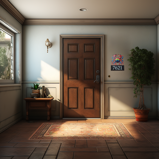 Coastal Charm Customized Crab Address Sign image 0