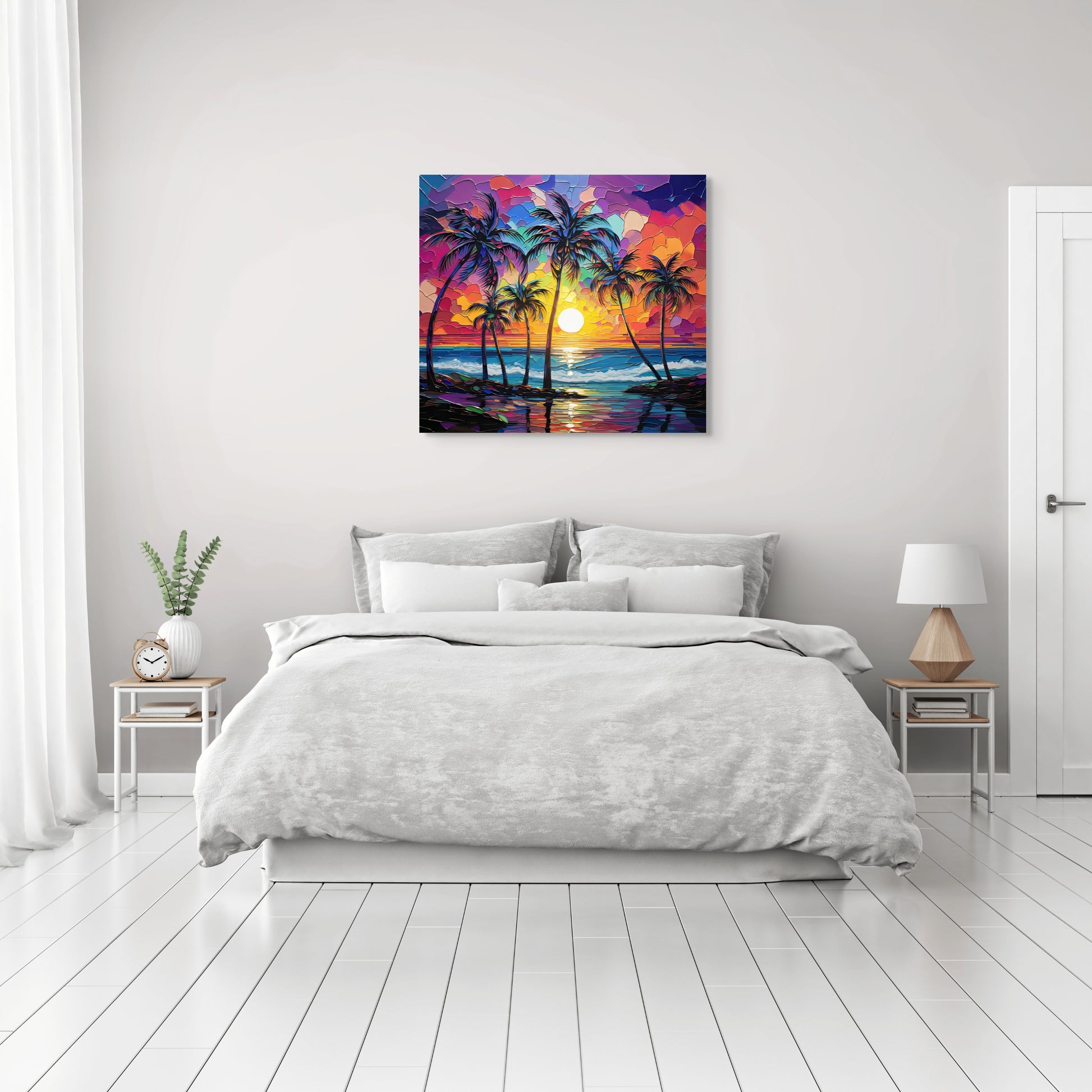 Maui Palms Sunset on Gallery Wrap Canvas Print image 1