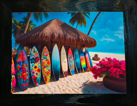 Serene Landscape Artwork Ceramic Tile Design Ocean View Display Beach House Decoration Tranquil Water Scene Coastal Home Accent Premium Quality Creation Perfect Bathroom Artwork Living Room Feature Relaxing Nautical Theme Beautiful