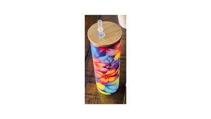 Elegant and Eco-Friendly 20oz Glass Skinny Tumbler image 0