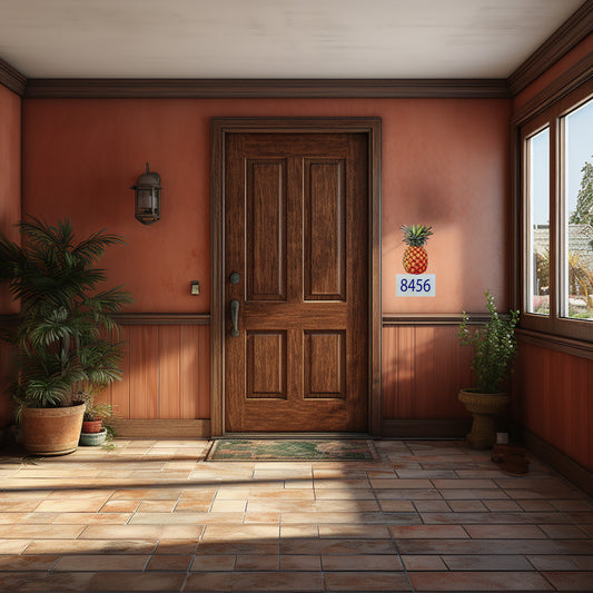 Pineapple Acrylic Home Address Sign image 0