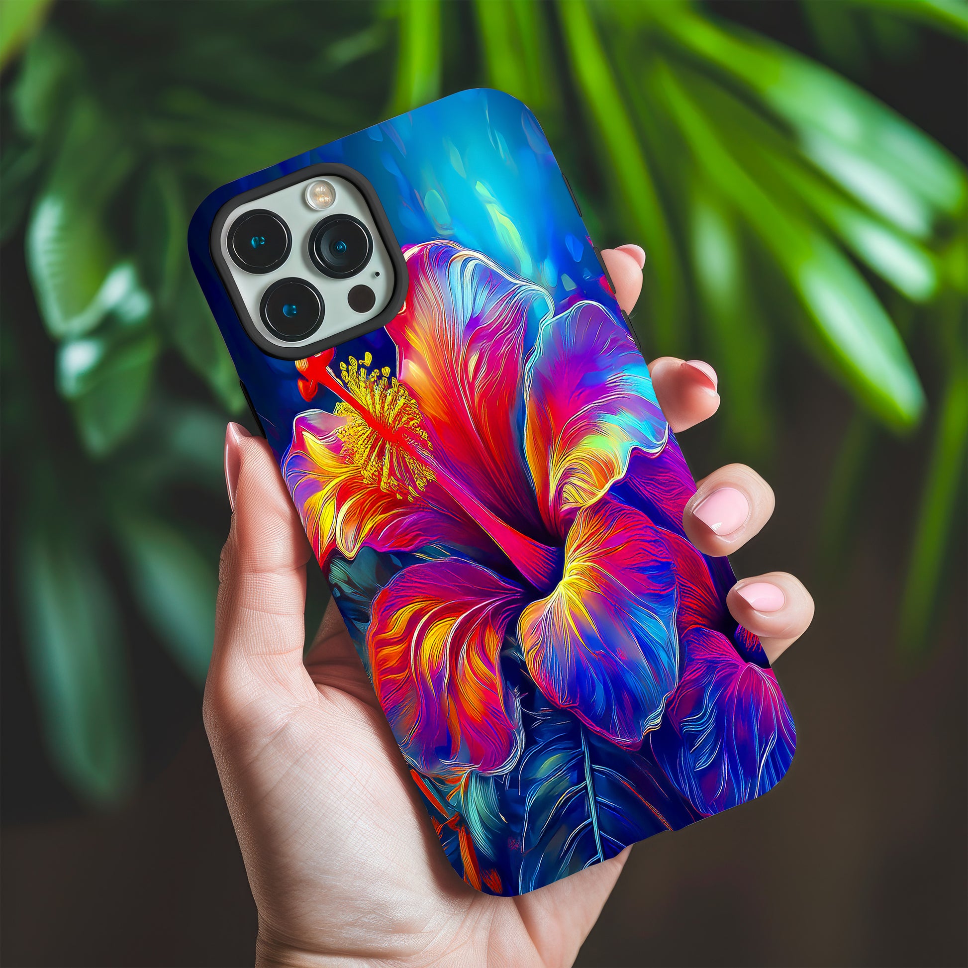 Tropical Hibiscus iPhone and Samsung Phone Cases image 1