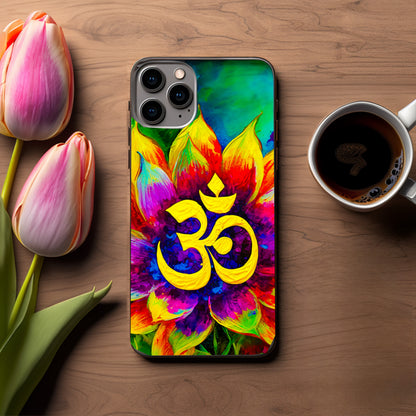 Om Harmony Bloom phone Case Cover for Iphone and Samsung image 1