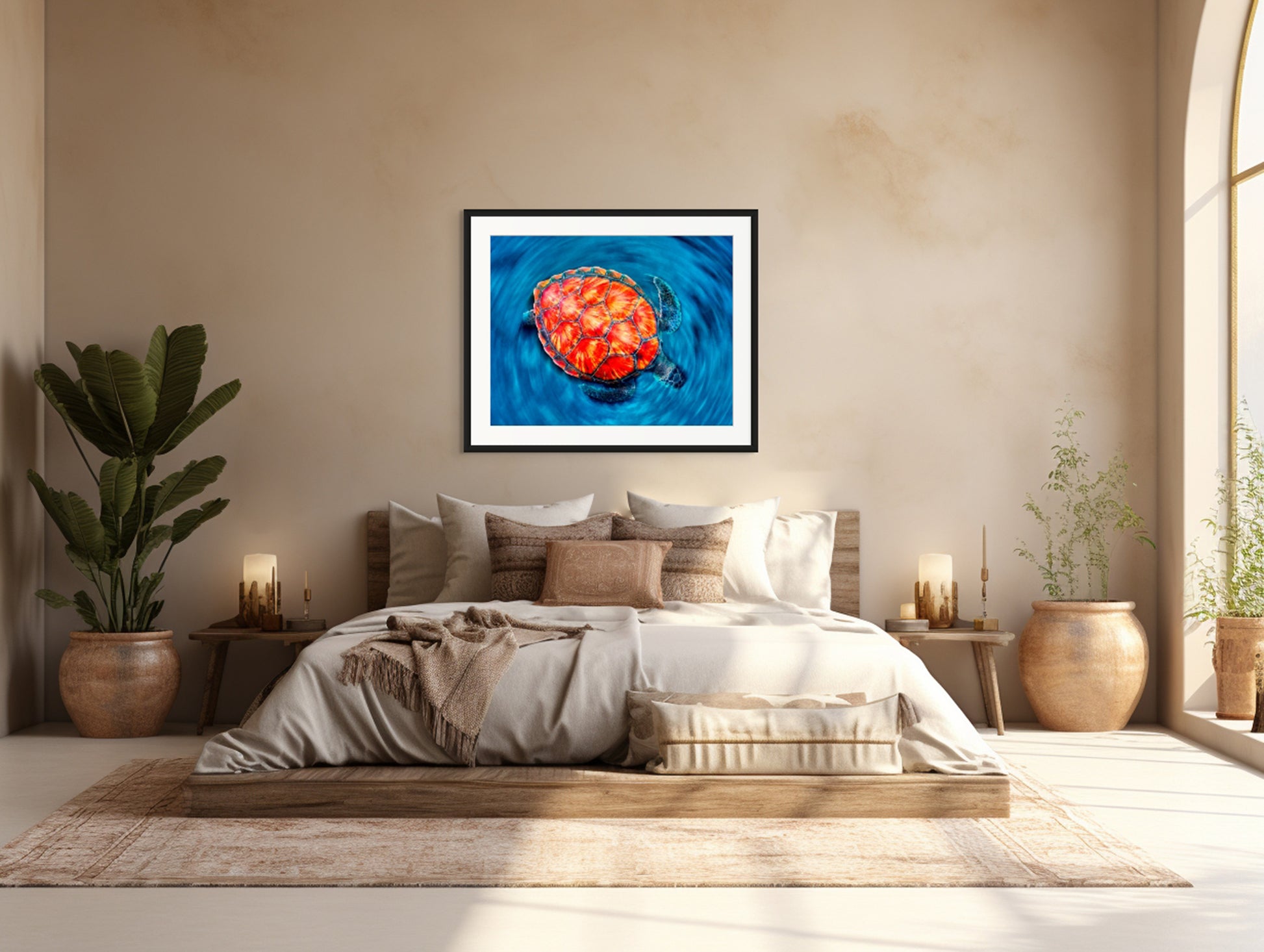 A Sea Turtle Journey - Vibrant Ocean Artwork image 1