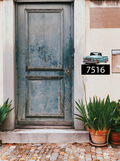 Vintage '59 Chevy Apache Truck Custom Address Sign image 1