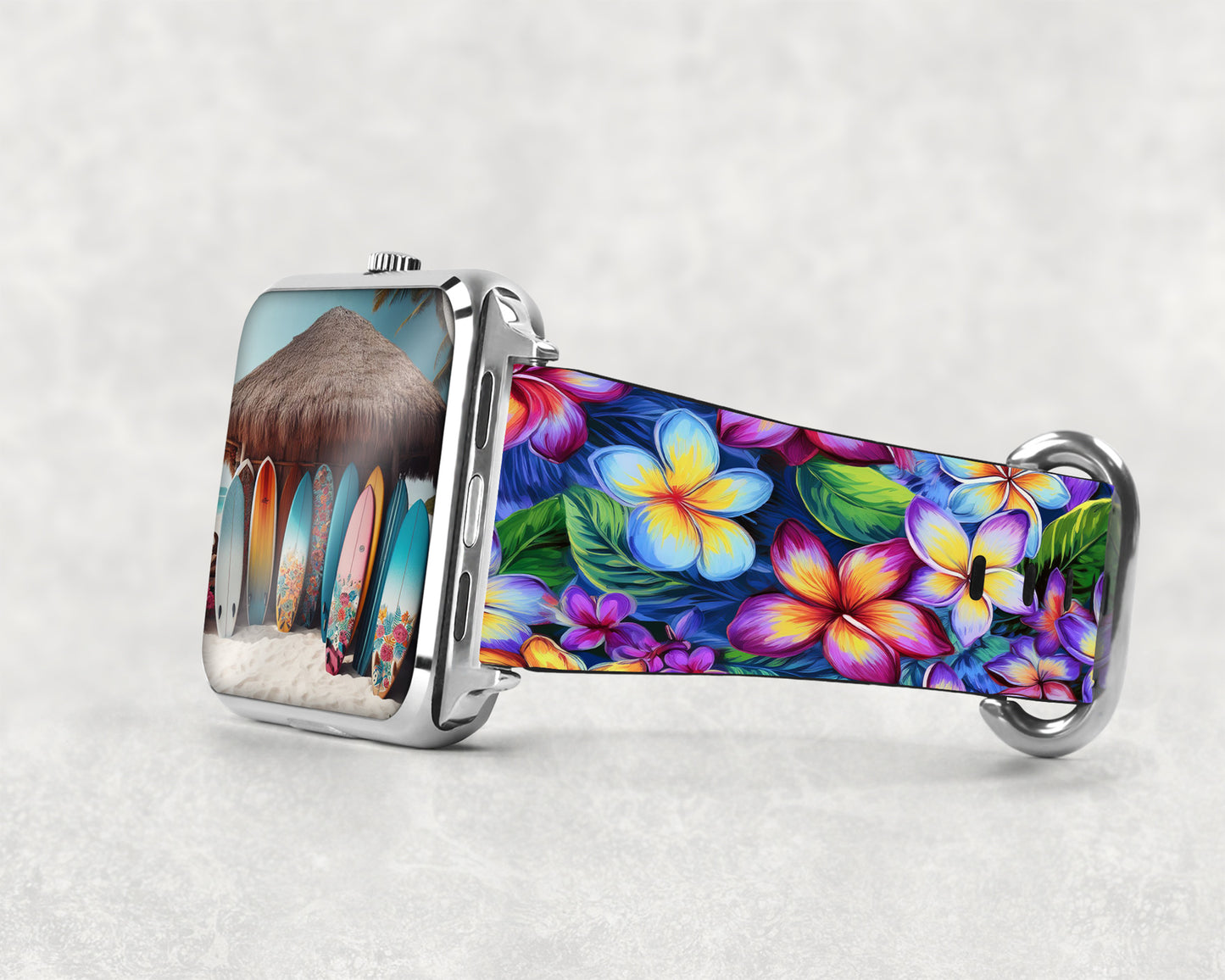 Plumeria Flower  Phone Case & Watch Band Combo - Tropical Set for $35 image 1