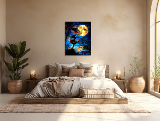 Reaching for the Blue Hula Moon - Wall Art image 0