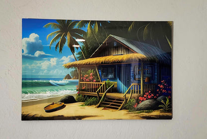 Beach Shack Metal Art image 0
