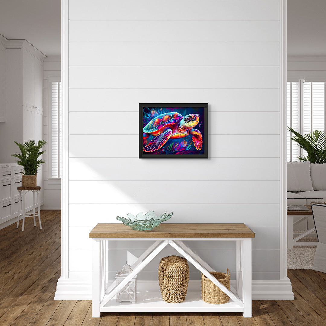 Tropical Turtle Wall Art image 1