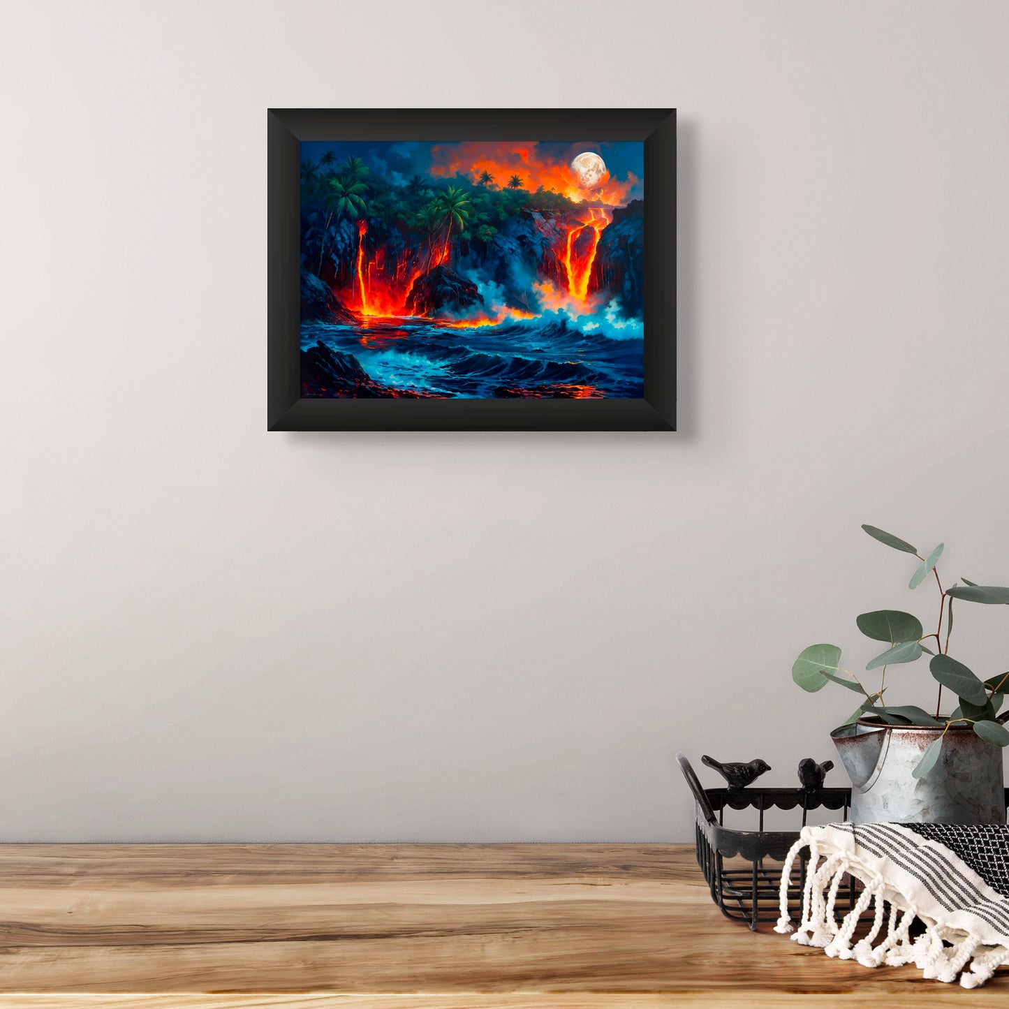 Eruption under the MoonLight -Wall Art image 0