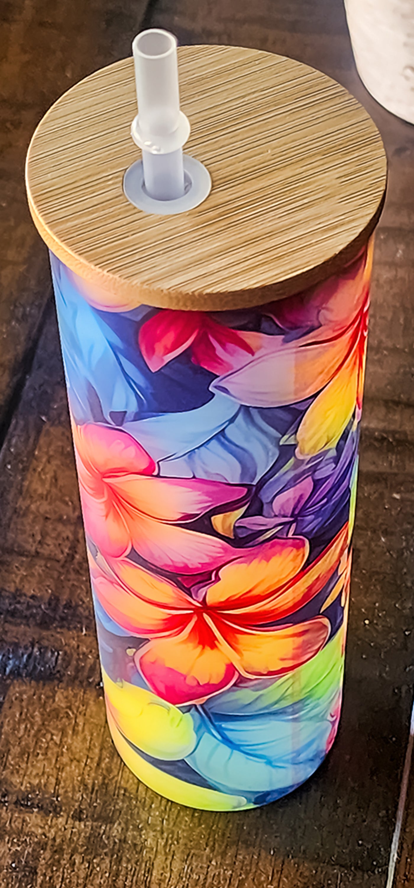 Elegant and Eco-Friendly 20oz Glass Skinny Tumbler image 2