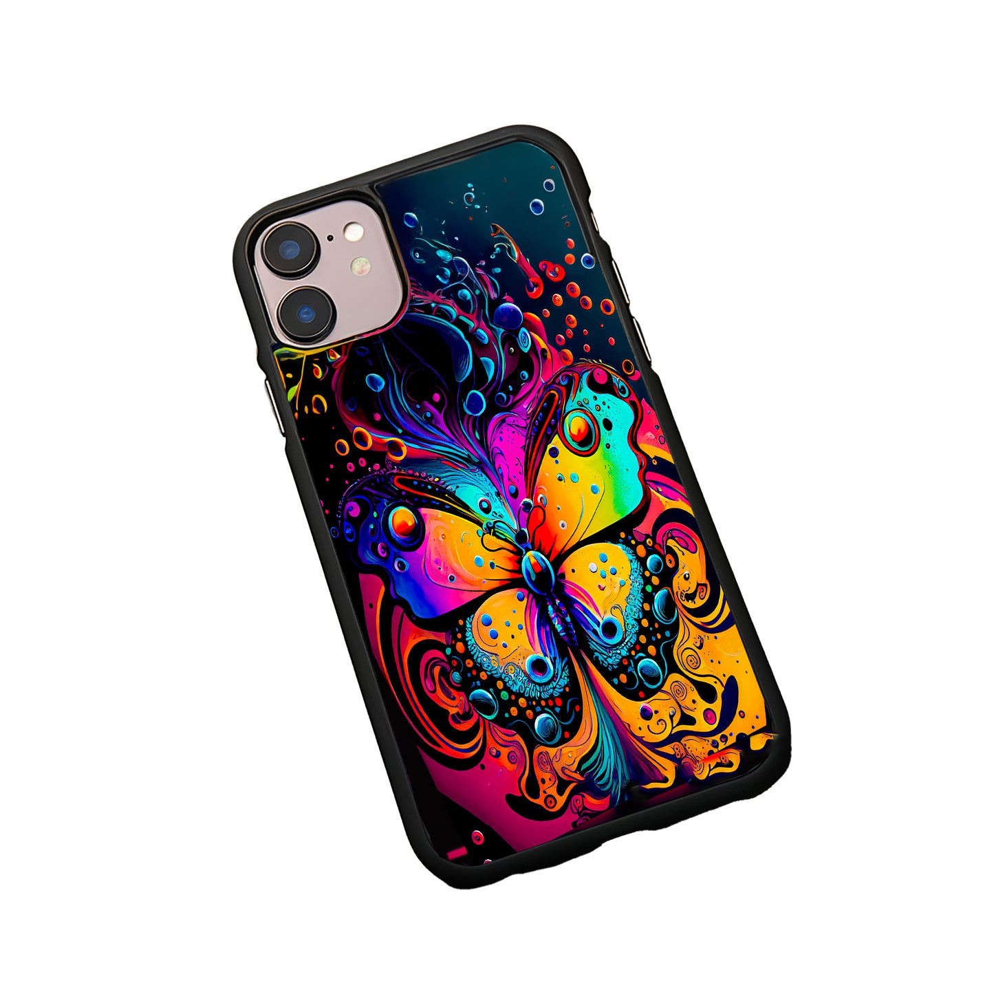 Colorful Butterfly Phone Case Cover Iphone 11-15 Samsung S20-S24 image 1
