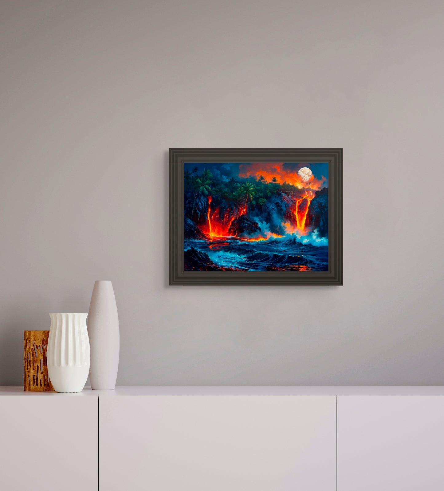 Eruption under the MoonLight -Wall Art image 1