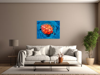 A Sea Turtle Journey - Vibrant Ocean Artwork image 2