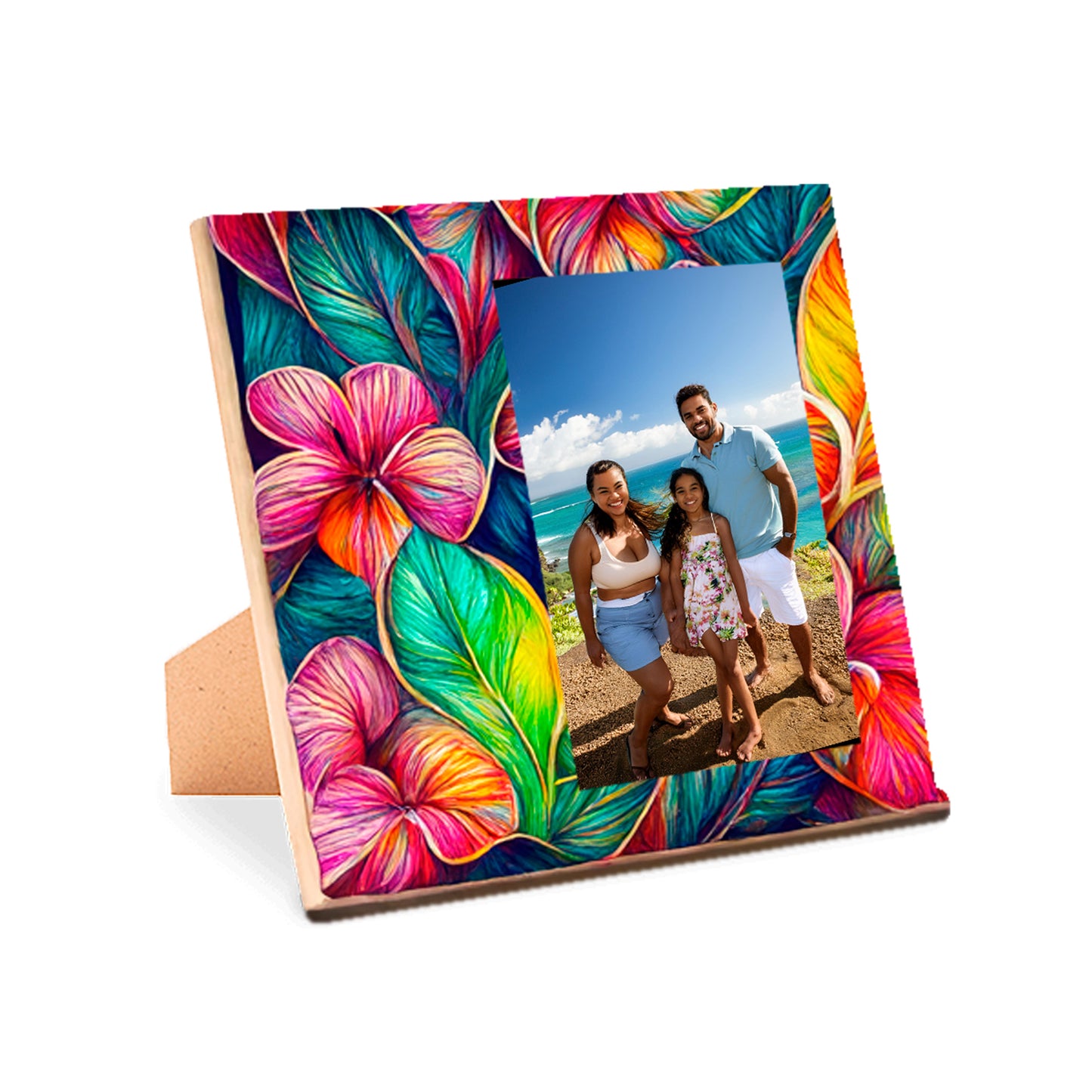 Personalized Bamboo Picture Frame – Holds 5x7 Photo