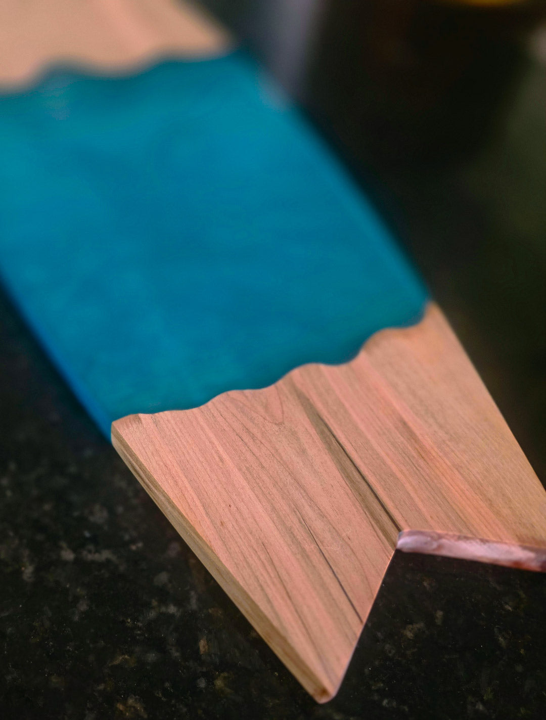 Coastal Surfboard Ocean Resin Serving Board